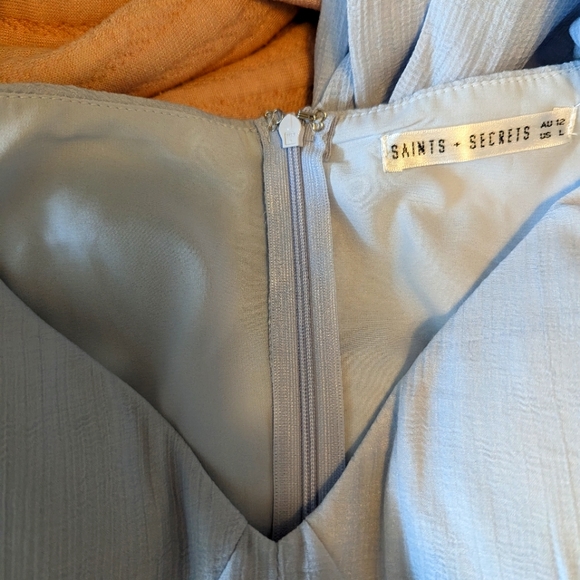 SAINTS+SECRETS MACEY DRESS STEEL BLUE - Picture 11 of 12